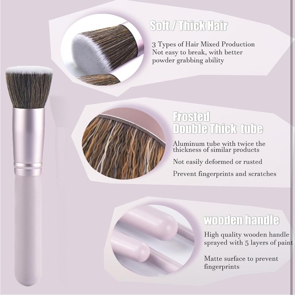 Makeup Brush Set with blending Sponges - Picture 4 of 10